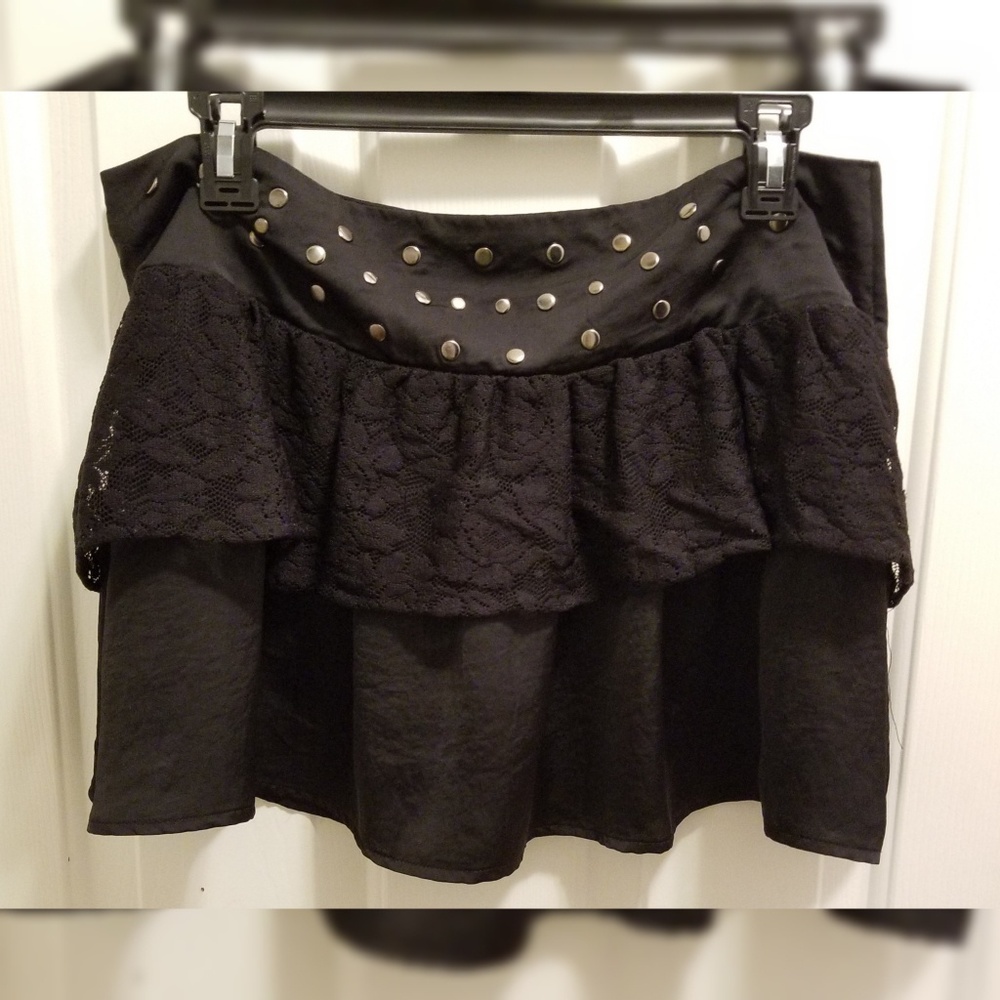 Black Ruffle Skirt